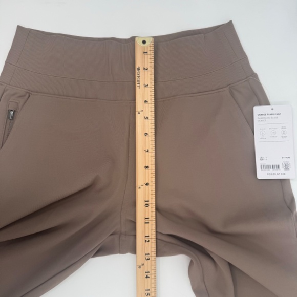 Athleta Pants Women Small Beige NEW Venice Flare High Rise Stretch Performance - Picture 12 of 14
